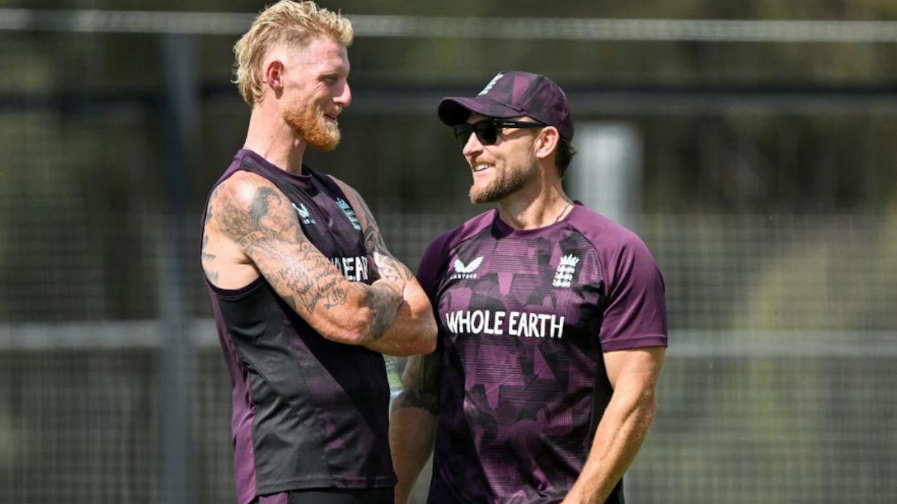 Ben Stokes and Brendon McCullum (Pic: AFP)